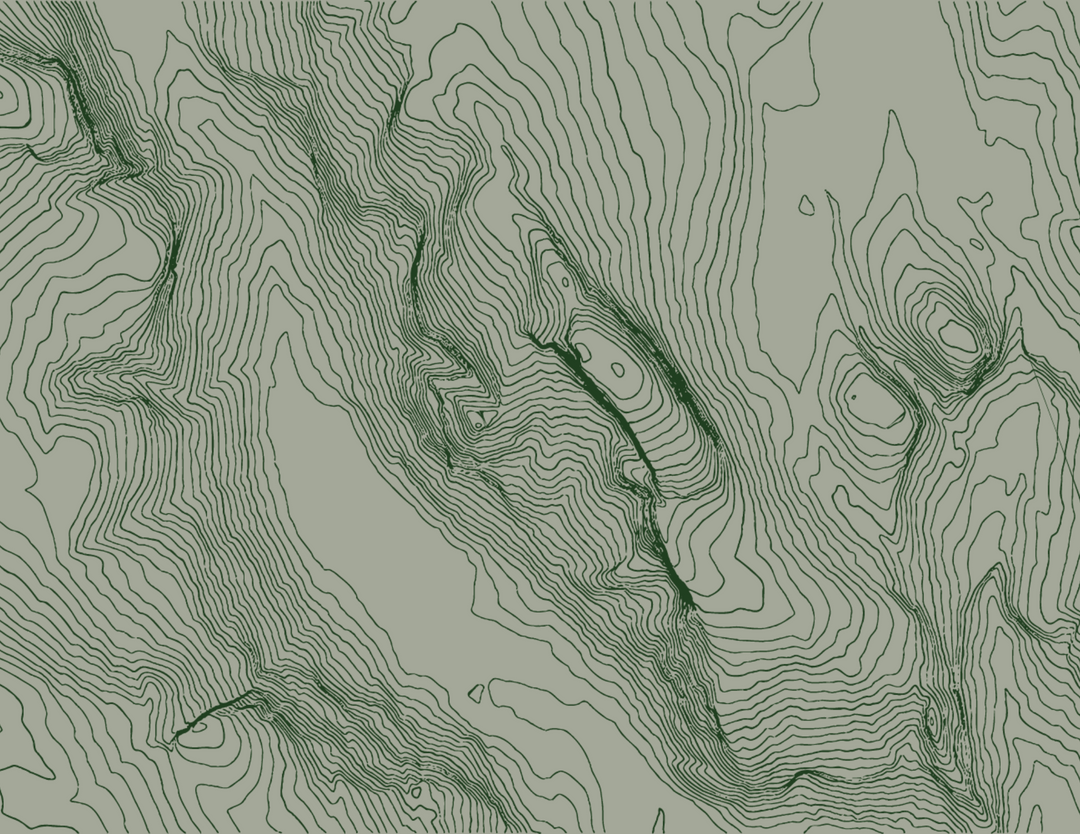 Wilde American Topographic Map Green Branding